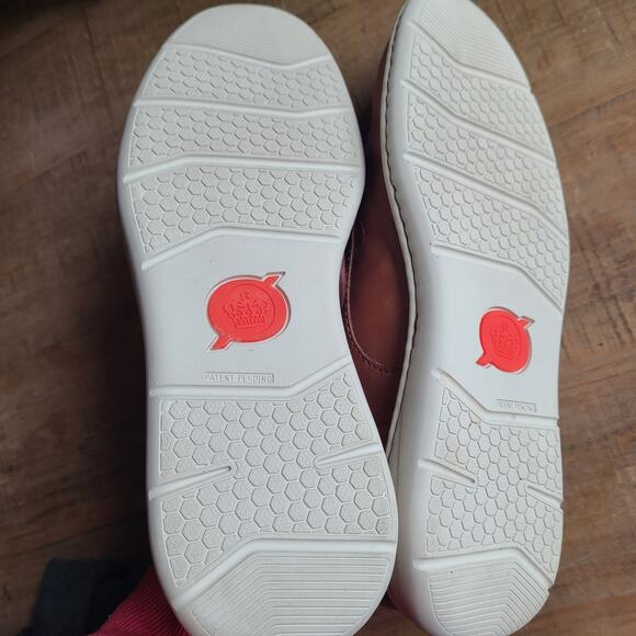 BORN Mens Size 9.5 M Todd Cognac Tan Brown Leather Sneaker Tie Up Derby Shoe NEW - Picture 5 of 8